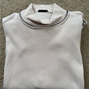 Miss Me Cream Waffle Sweater